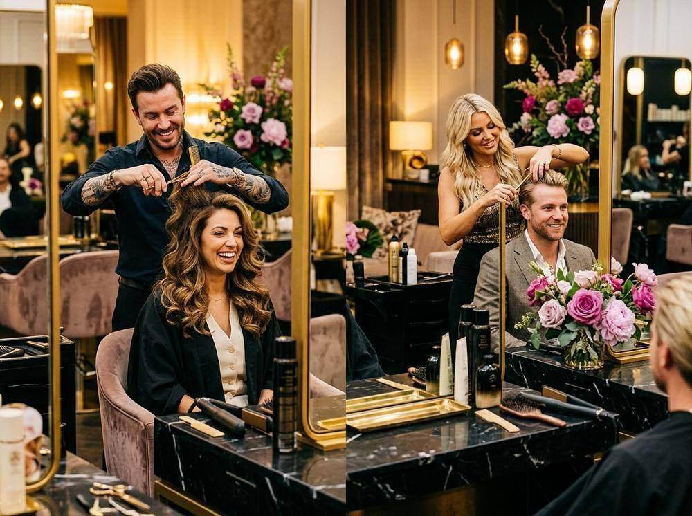 Master Stylists Anand and Dildar at Elara Atelier Unisex Salon Vile Parle East